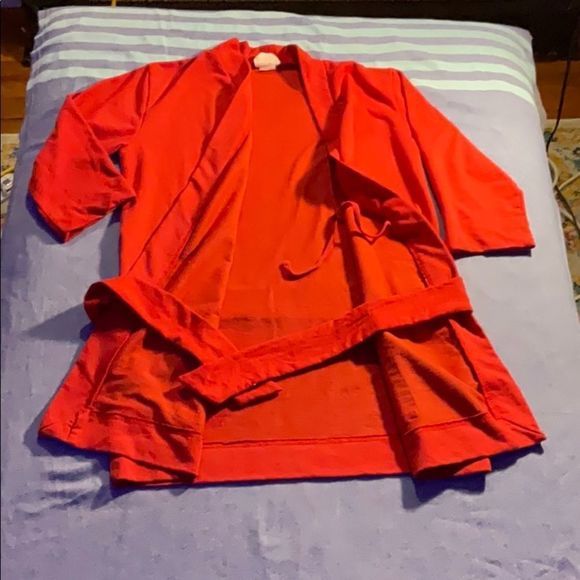 Girls Red belted Robe - Picture 2 of 4